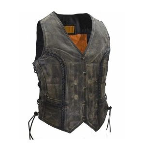 Motorbike Leather Vests